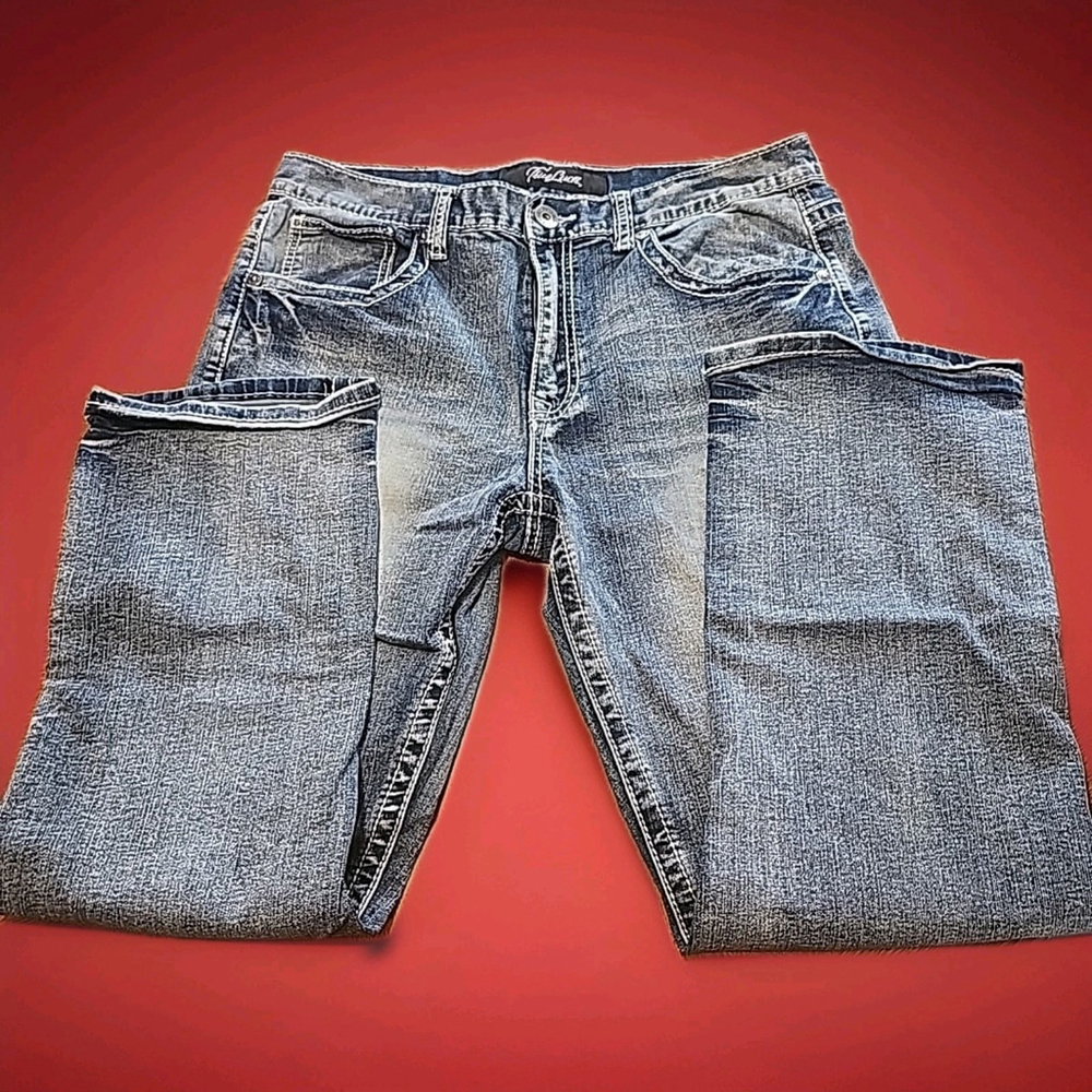 True Luck Bootcut Jeans Men Size 34x30 Medium Wash